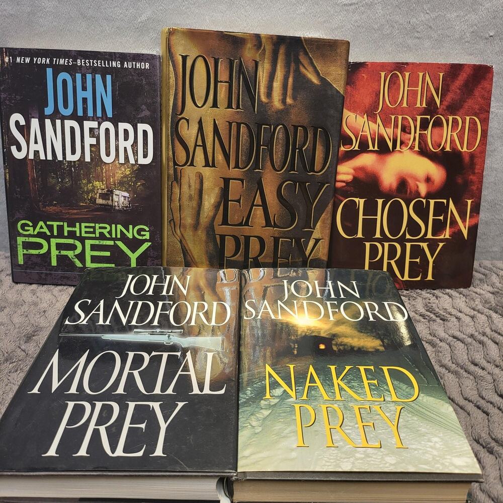 Gathering/Mortal/Naked/Chosen/Easy Prey John Sandford Putnam Hardcover 5-Book